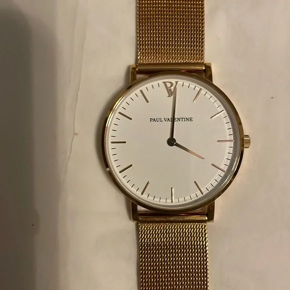 Accessories | Paul Valentine Rose Gold Watchnew Battery 